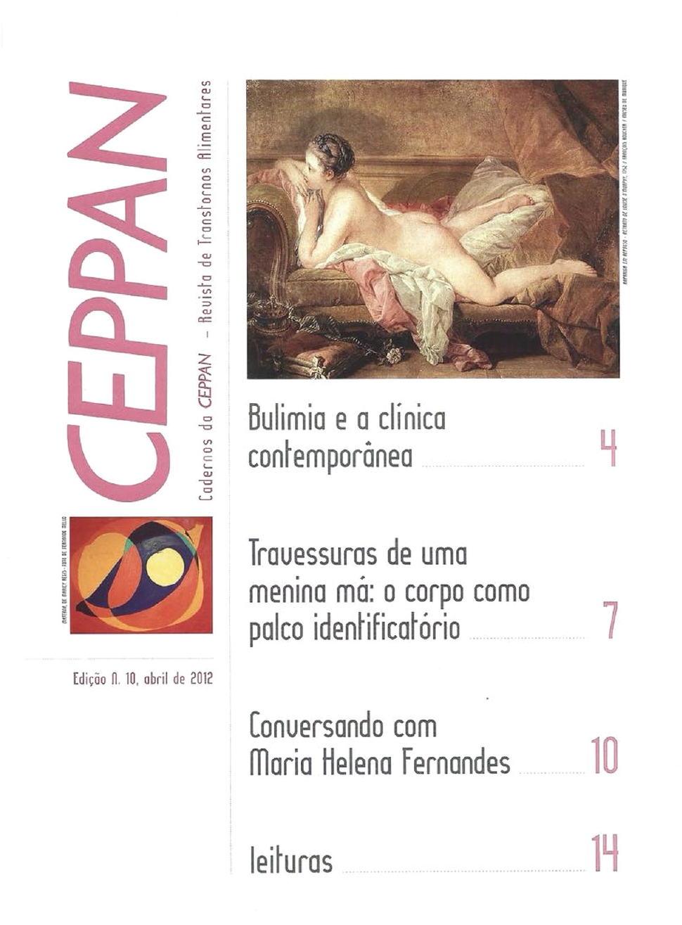 Capa do livro Cadernos da Ceppan — Nº 10